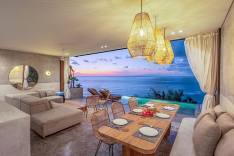 Living room, Seating area, Sea view