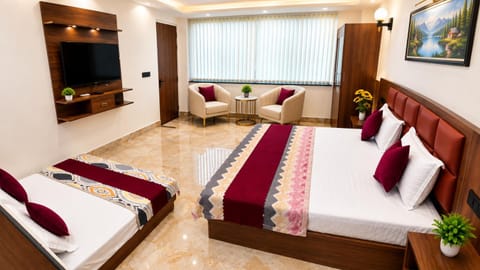 Bed, TV and multimedia, Photo of the whole room, Seating area