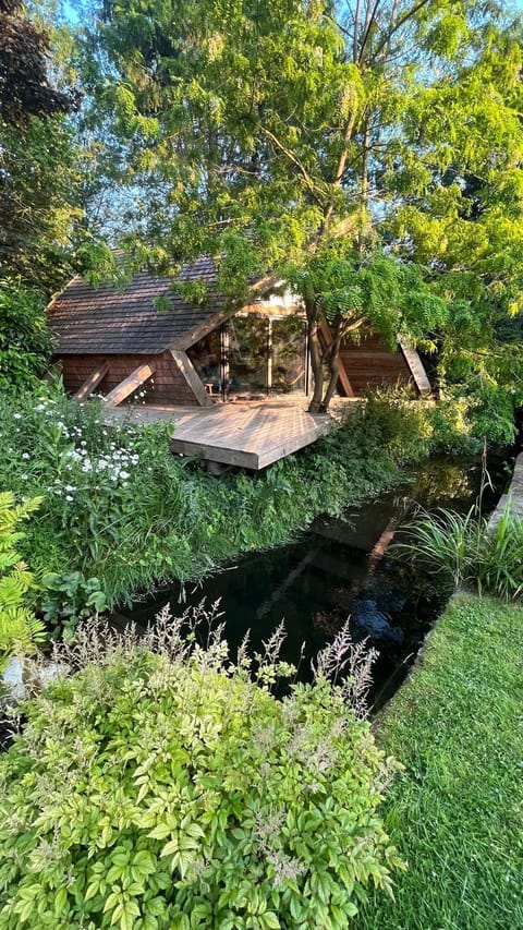 Garden, River view, sunbed