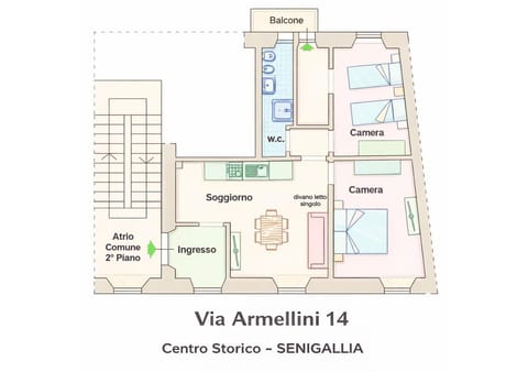 SE188 - Senigallia, trilocale in centro storico con wifi Apartment in Senigallia