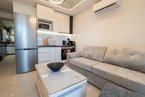 Seating area, stove, air conditioner