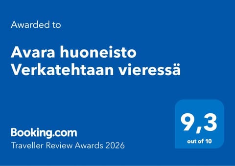 Avara huoneisto Verkatehtaan vieressä Apartment in Finland