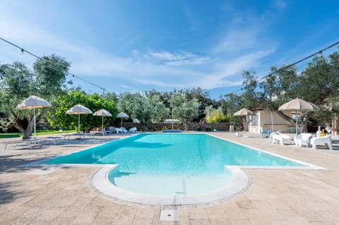Property building, Living room, Swimming pool