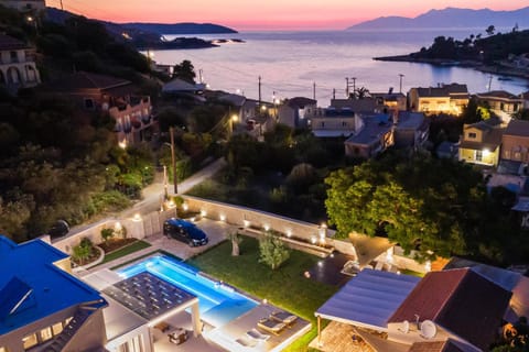Nearby landmark, Night, Bird's eye view, Sea view, Swimming pool, Sunset