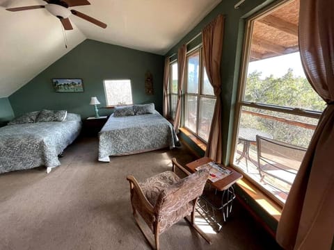 Two-Story Cabin Rental for Large Groups along Hamilton Creek in Marble Falls, Texas Cabin in Rio Grande