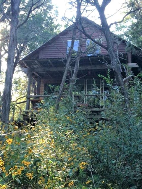 Rustic Two-Bedroom Cabin Rental on Hamilton Creek in Texas Hill Country Cabin in Rio Grande