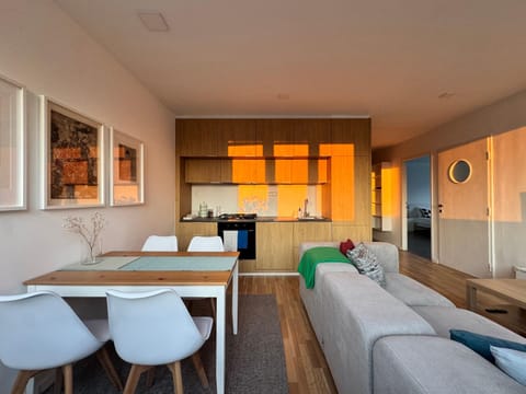 Living room, kitchen