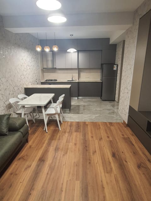 Kitchen or kitchenette, Living room, Dining area