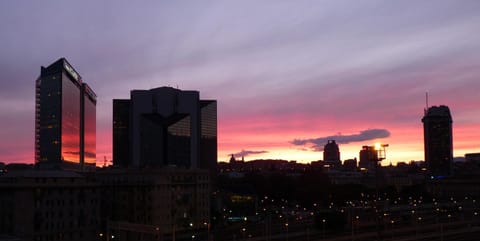 City view, Sunset