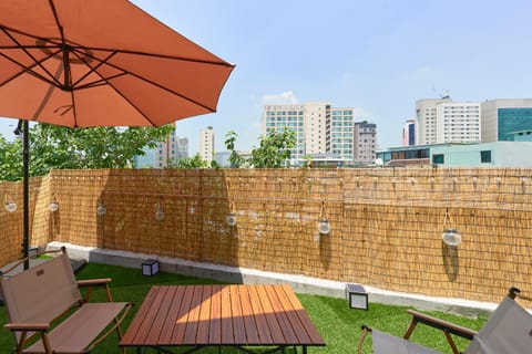 Property building, Patio, Day