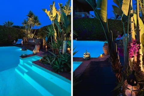 Night, Swimming pool