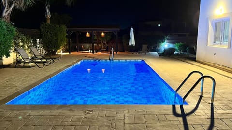 Night, Swimming pool, Swimming pool