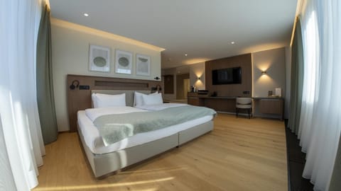 Bed, TV and multimedia, Photo of the whole room, Bedroom