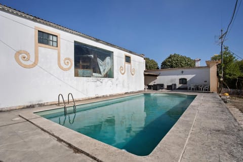 Property building, Living room, Swimming pool