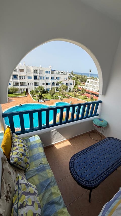View (from property/room), Balcony/Terrace, Pool view