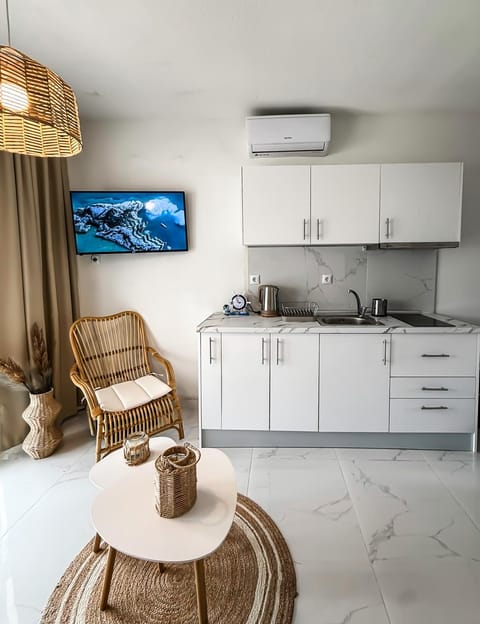 TV and multimedia, Kitchen or kitchenette, Living room, Seating area, stove