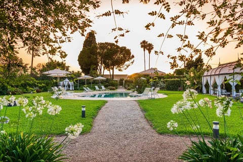 Summer, Garden, Garden view, Pool view, Swimming pool, Sunset