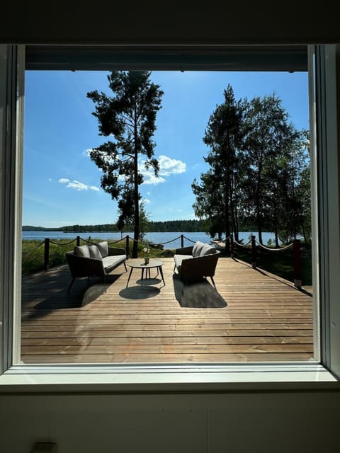Patio, Natural landscape, Bedroom, Lake view
