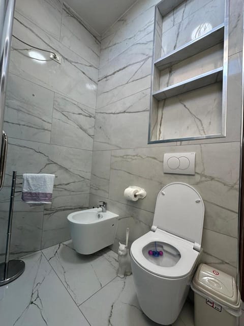 Shower, Toilet, Bathroom, bidet, towels