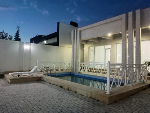 Natural landscape, Pool view, Swimming pool, sunbed