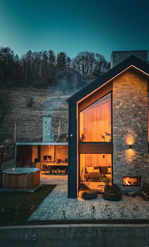 Property building, Night, Natural landscape, BBQ facilities