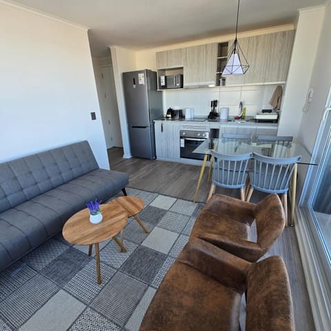 Kitchen or kitchenette, Living room, Dining area