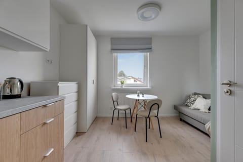 Bed, Kitchen or kitchenette, Living room, Photo of the whole room, Seating area, Dining area, Bedroom