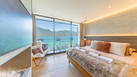 Le Rivage Alpin, Balnéothérapie, Vue lac Apartment in Tresserve