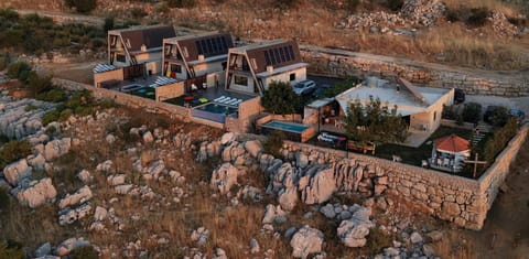 Property building, Neighbourhood, Natural landscape, Bird's eye view