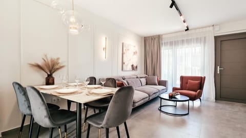 Living room, Seating area, Dining area