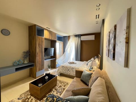Bed, TV and multimedia, Photo of the whole room