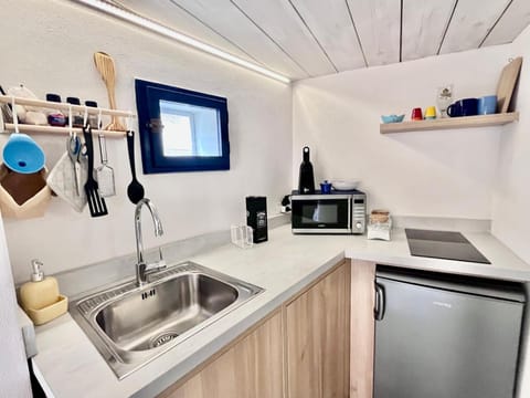 Kitchen or kitchenette, dishwasher