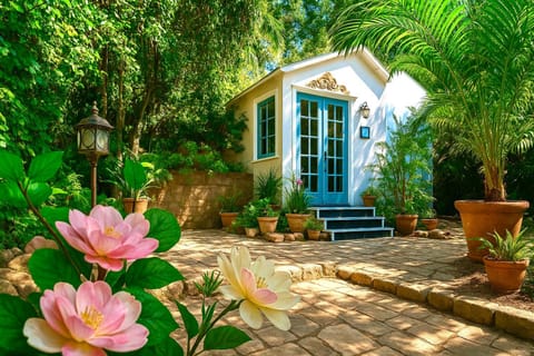 Property building, Garden, Garden, Balcony/Terrace, Garden view