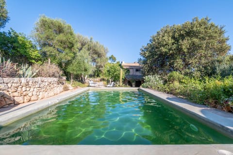 Property building, Living room, Swimming pool
