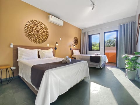 Bed, Photo of the whole room, Bedroom, air conditioner