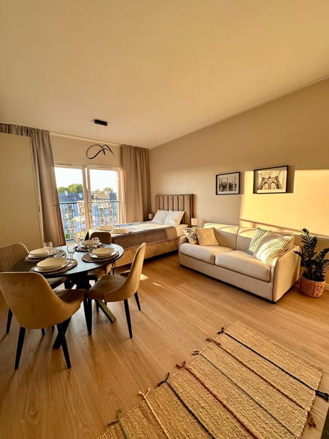 Bed, Living room, Photo of the whole room, Seating area, Bedroom