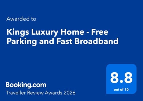 Kings Luxury Home - Free Parking and Fast Broadband House in England