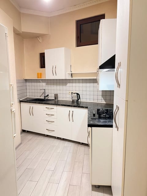 Kitchen or kitchenette, minibar, stove