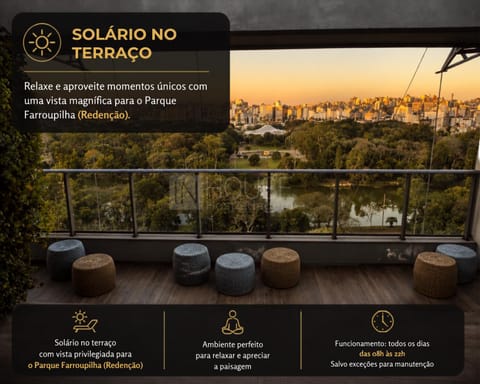 Property building, Solarium, Sunset