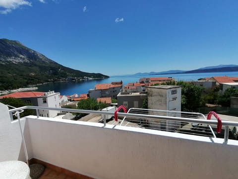 View (from property/room), Balcony/Terrace, Mountain view, Sea view