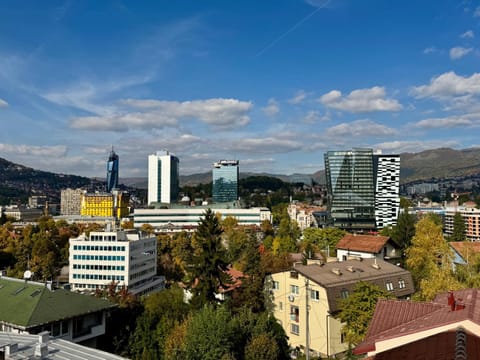 Day, City view, Mountain view