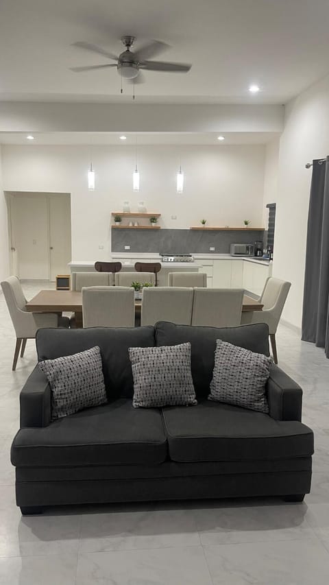Kitchen or kitchenette, Living room, Dining area