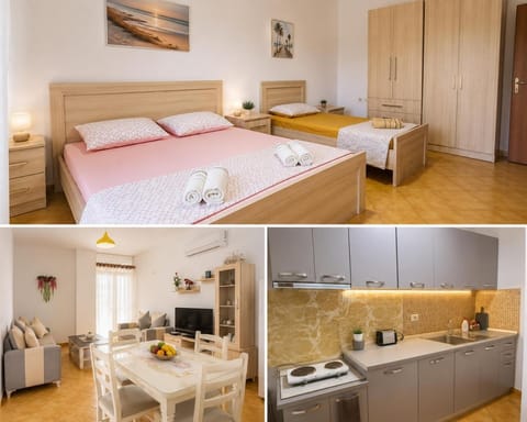 Bed, Kitchen or kitchenette, Living room, Dining area, Bedroom