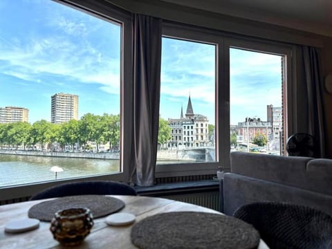 View (from property/room), Living room, Seating area, City view