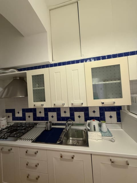 Kitchen or kitchenette, dishwasher, stove