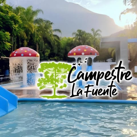 Property logo or sign, Natural landscape, Mountain view, Pool view, Swimming pool