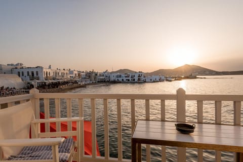 View (from property/room), Balcony/Terrace, Sea view, Sunset