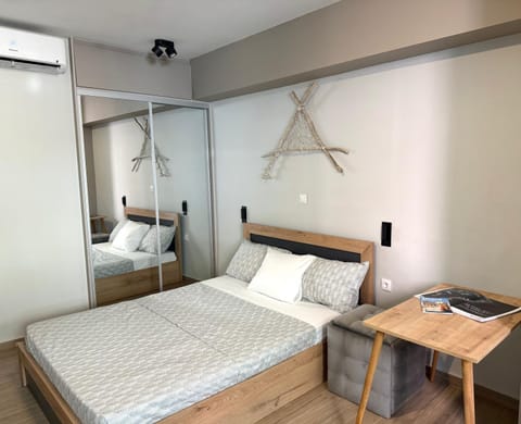 Property building, Bedroom, wardrobe, air conditioner