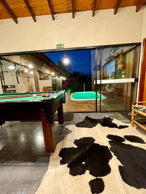 Night, Billiard, Pool view, Swimming pool