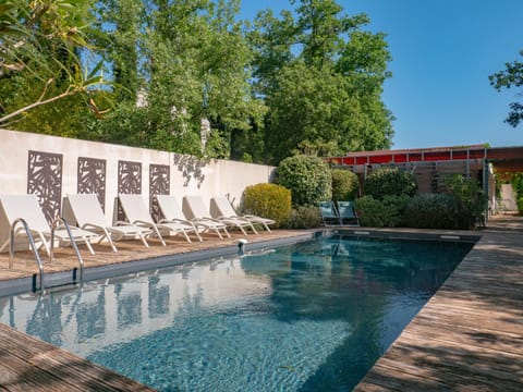 Property building, Living room, Swimming pool